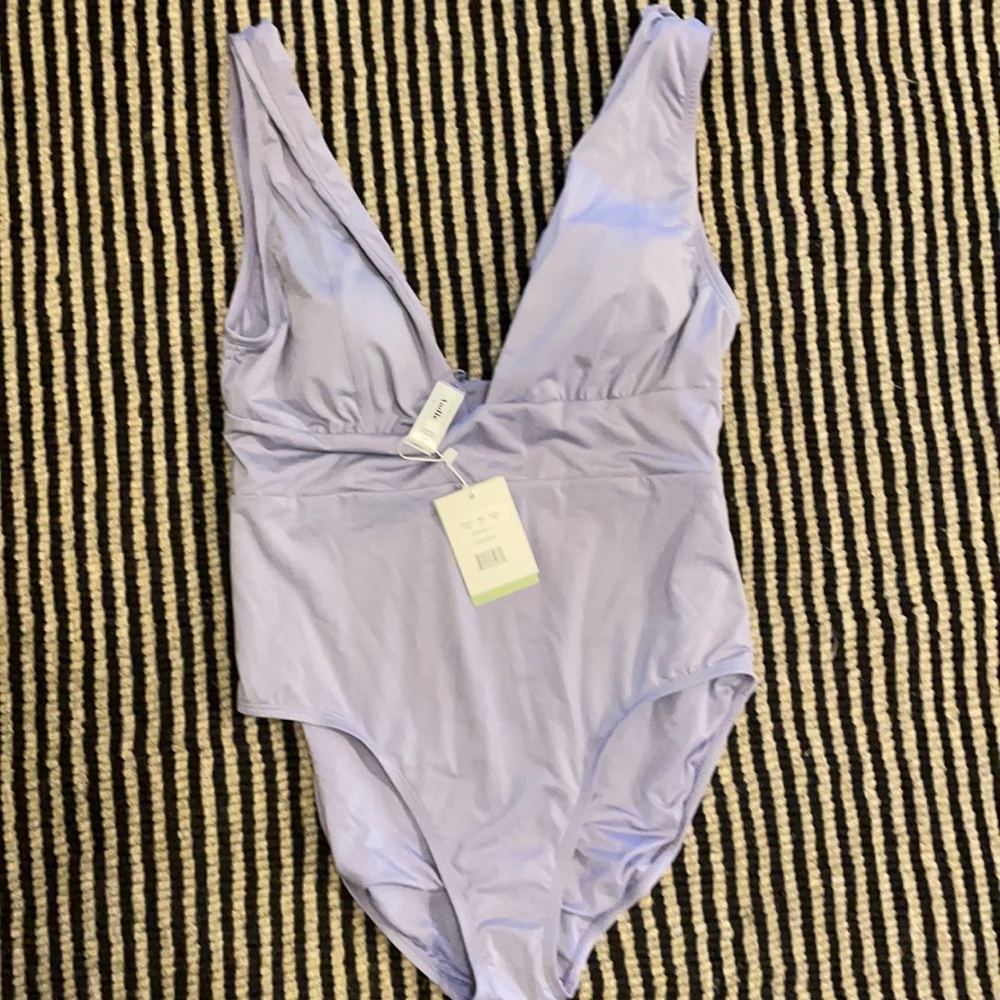NWT Andie Mykonos lavender onepiece bathing suit